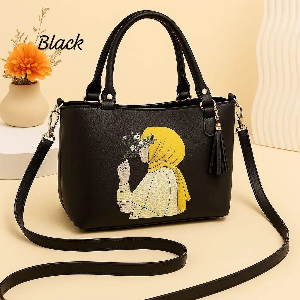 Women's PU Leather Plain Shoulder Bag
