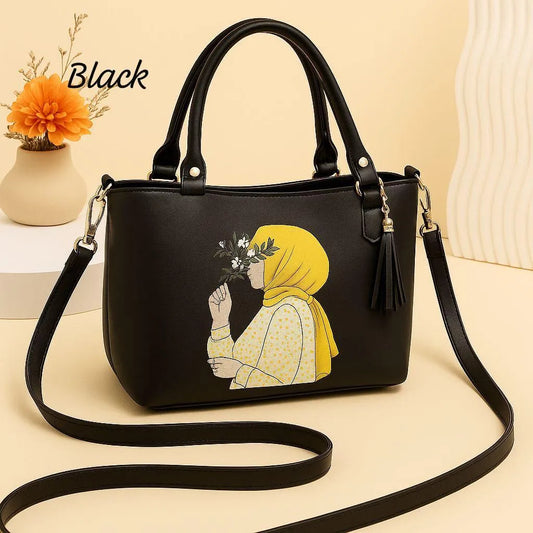 Women's PU Leather Plain Shoulder Bag