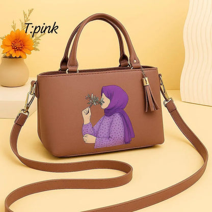 Women's PU Leather Plain Shoulder Bag
