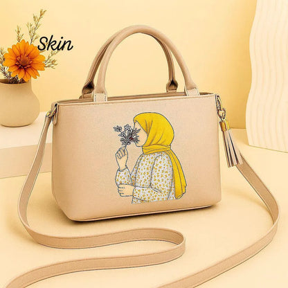 Women's PU Leather Plain Shoulder Bag