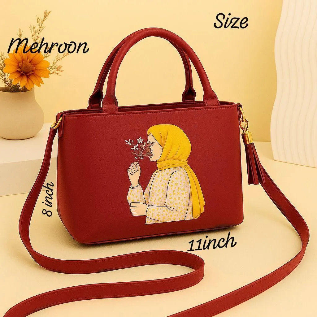 Women's PU Leather Plain Shoulder Bag
